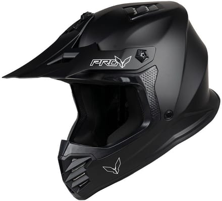 DXR Crosshelm - Hawk - Zwarte Mat - L