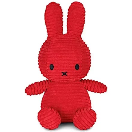 Nijntje eco corduroy knuffel limited edition, 23 cm, rood
