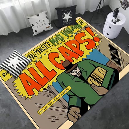 MF DOOM Vloermatten Antislip Waterabsorberend Langwerpige Mat Slaapkamer Mat Welkomstmat 60*90cm