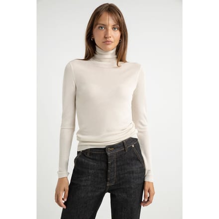 Josephine & Co Saar Sweater Lurex Sand Maat: XXL | Sweaters Outlet | Dames | Beige