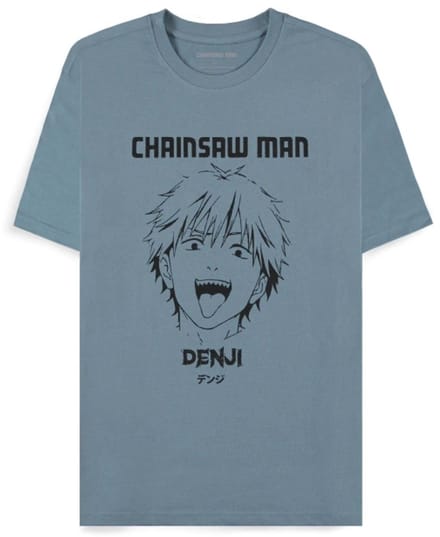Chainsaw Man - Denji Heren T-shirt - S - Blauw