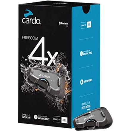 Cardo Freecom 4X Single - Bluetooth communicatiesysteem - JBL speakers
