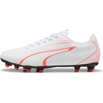 Puma voetbalschoenen Vitoria FG/AG - wit/rood - synthetisch leer.