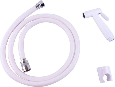 WillieJan Knijp handdouche Set 2026 – RVS – Wit – Sprayer, Slang en Ophangbeugeltje