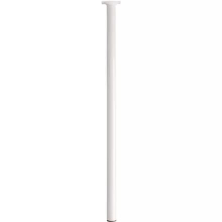 Duraline Meubelpoot Rond Staal 3x70cm Wit