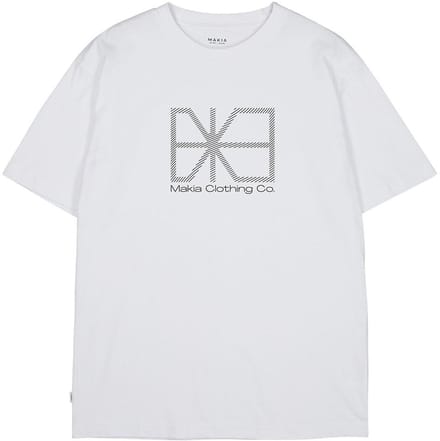 Makia Flagline T-shirt Met Korte Mouwen Wit S Man