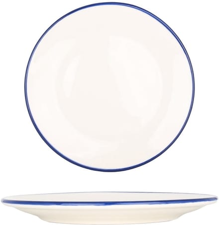 Bonna Dessertbord - Linea Blue - Porselein - 21 cm - set van 6