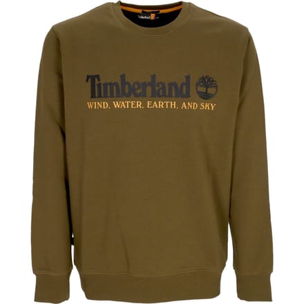 Wwes Crewneck Bb herensweatshirt met ronde hals donker olijfgroen