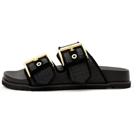 AllSaints Sian Raffia Sandal Black Größe: 37 | Sandalen Outlet | Damen | Schwarz