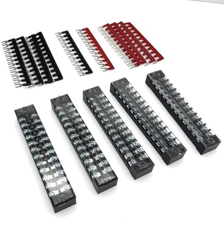 Schroefbarrière Klemmenblok 12 Posities 600V 15A voor Modelspoor Stroomverdeling
