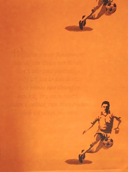 Dutch Wallcoverings Oranje behang Wilhelmus