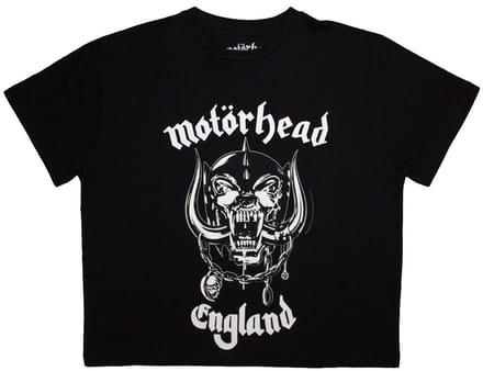 Motorhead - England Crop top - S - Zwart