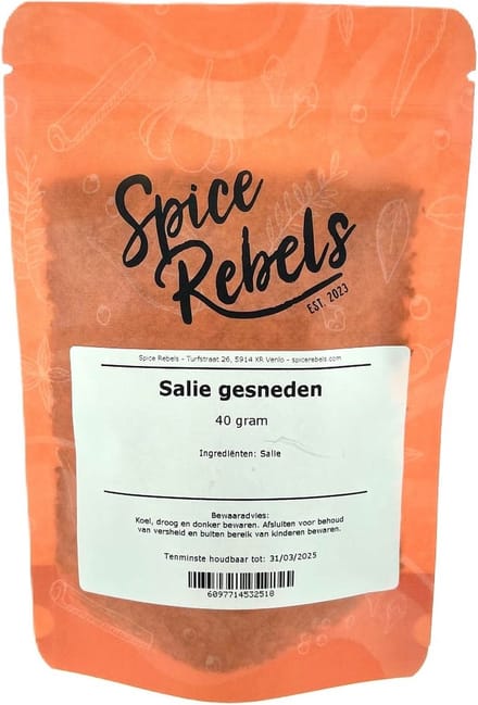 Spice Rebels - Salie gesneden - zak 45 gram