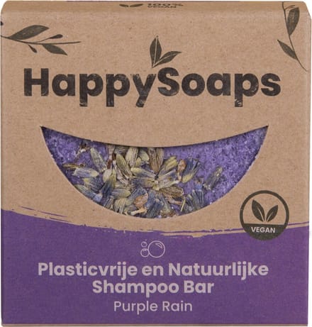6x HappySoaps Shampoo Bar Purple Rain 70 gr