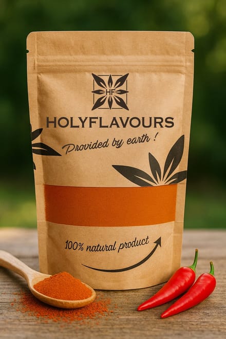 Chili Poeder Medium 13.000 SHU Kiemarm - 100 gram - Holyflavours