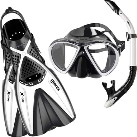 Mares X-One Marea snorkelset Wit