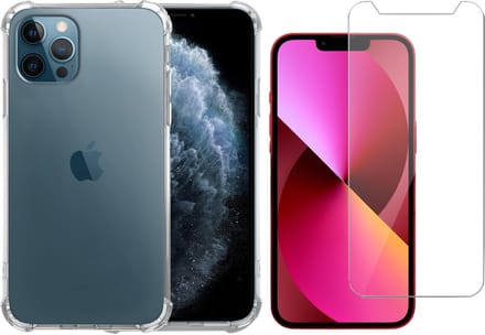 Hoesje geschikt voor iPhone 11 Pro siliconen transparant case - Screen Protector