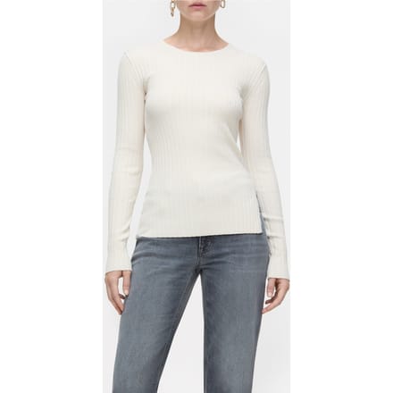 Closed Crew Neck Long Sleeve Knits Raw Silk Größe: XL | Longsleeves Outlet | Damen