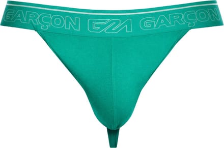 Garçon Thong Courtside Green - MAAT S - Heren Ondergoed - String voor Man - Mannen Thong