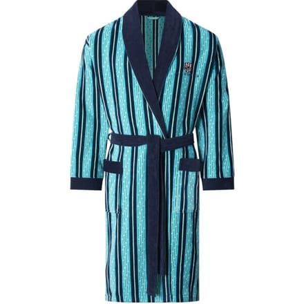 Jan Vanderstorm herren Badjas - 52/54 - petrol - Plus Size