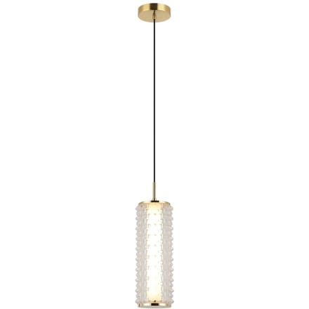Viokef LED hanglamp Irma, goudkleurig/helder