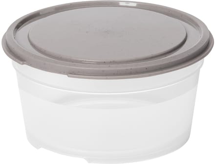 smartstore vershouddoos, rond, 0,45 L, grijs / transparant