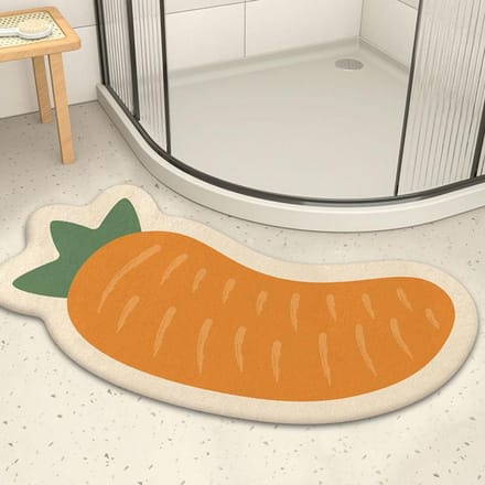 Badkamer Douche Deurmat Badkamer Absorberende Gebogen Voetmat Antislipmat Badkamer Deur Tapijt 40X80cm gray