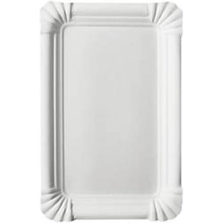Papstar wegwerpkartonnen borden ‘pure’, vierkant, 130 x 200 mm, wit, FSC, 4 x 250 stuks