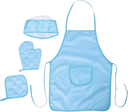 Kinder Kookset - Bakkersset Keuken - Spelletjes en Knutselen - Complete Set - 48 x 36 cm - Hemelsblauw