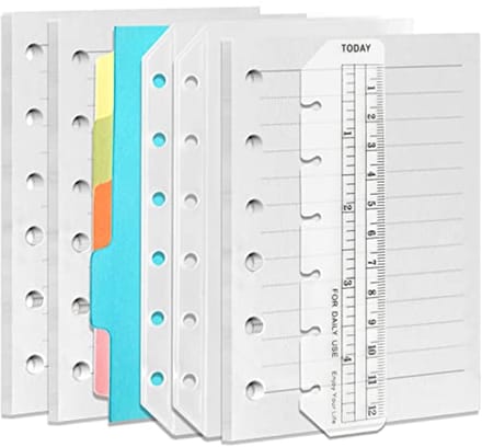 Hervulbare A7 notitieboekenset 3-pack met navulpapier en accessoires