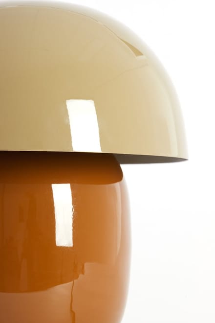Tafellamp - bruin - Mimosa - metaal - Ø 30cm - E27 - 8058182 - Light & Living
