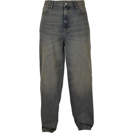 Urban Classics - 90's 2000 washed Wijde broek - Taille, 36 inch - Blauw