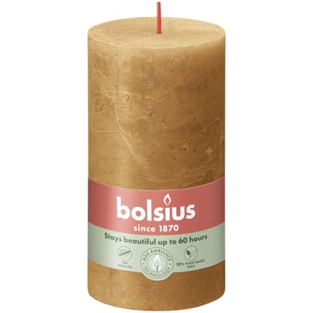 Bolsius Stompkaars Spice Brown Ø68 mm - Hoogte 13 cm - Kaneel - 60 Branduren