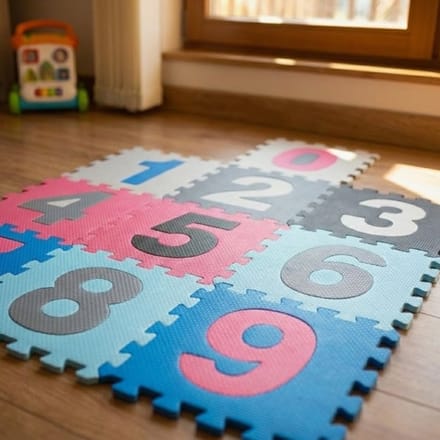 Puzzelmat Foam Cijfers - 10 tegels van 30x30cm - Speelmat