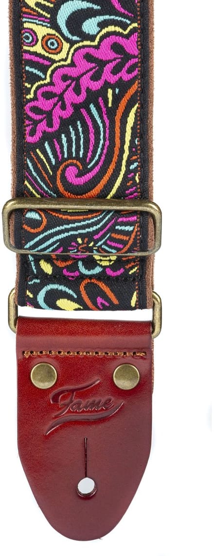 Fame Guitar Strap Psychedelic Pink - Gitaarband
