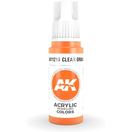 AK 3rd Gen Acrylics: Clear Orange (17ml)