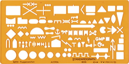 Sjabloon Standardgraph NATO troepen formaties - SG-8355