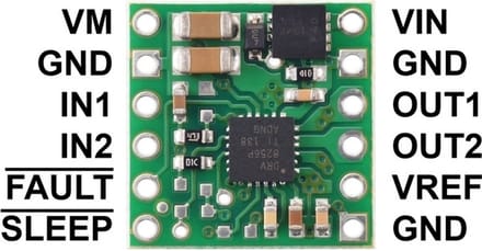 DRV8256P Single Brushed DC Motor Driver Carrier Pololu 4039