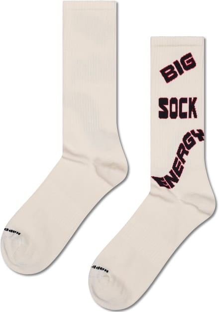 Happy Socks Big Sock Energy Sneaker Sock - unisex sokken - wit - Unisex - Maat: 41 - 46