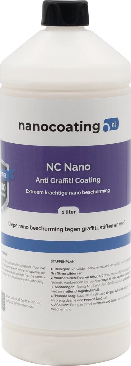 NC Nano Anti Graffiti Coating – Oppervlaktebescherming | Transparant | Anti-graffiti