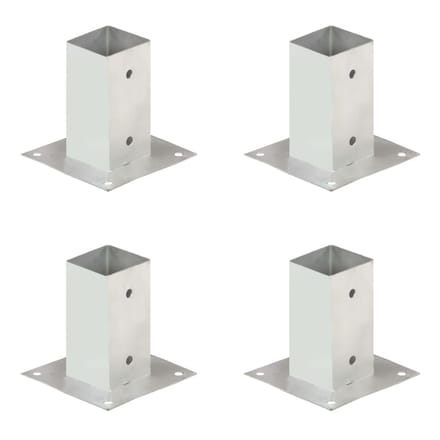 vidaXL Paalankers 4 st 71 mm gegalvaniseerd metaal