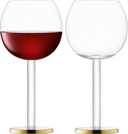 L.S.A. - Luca Wijnglas 320 ml Set van 2 Stuks - Goud