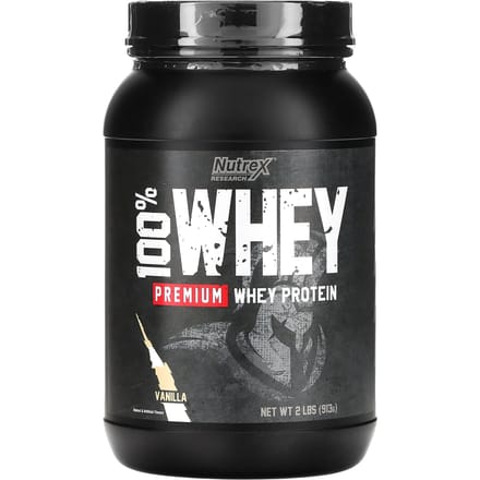Nutrex Research, 100% Premium Whey Protein, Vanille, 2 lbs (913 g)