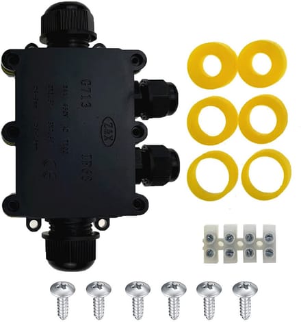 Solidchoice - IP68 Waterdichte Aansluitdoos, 4-Weg Kabelverbinding