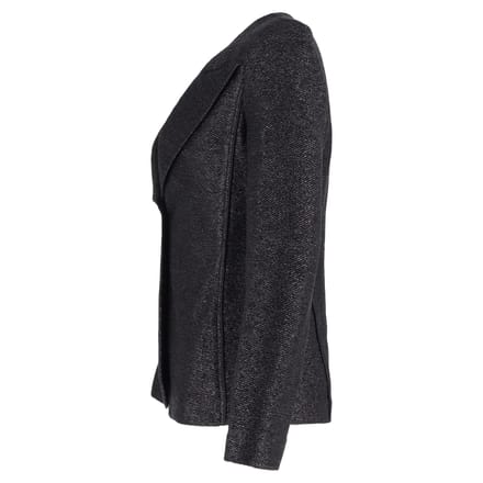 Giorgio Armani Effen Blazer met Één Knop in Zwarte Polyamide