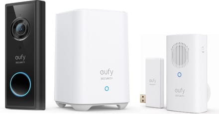 eufy Security S220 draadloze Video Deurbelset Inclusief Homebase 2 + eufy deurbelgong - Bundelvoordeel