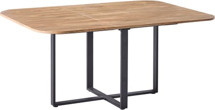 COOPER - Eettafel uitschuifbaar - Bruin - 120/160 x 120 cm - MDF