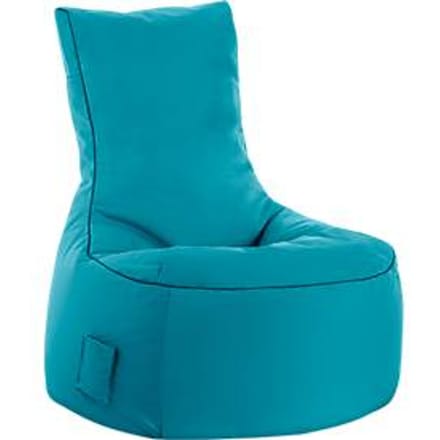 Zitzak swing scuba®, 100% polyester, wasbaar, B 650 x D 900 x H 950 mm, petrol