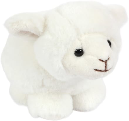 PIA Soft Toys - Pluche Knuffeldier - Schaap in balvorm - 15 cm