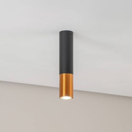 Euluna Thalassa Downlight 1flg zwart/koper 29cm
